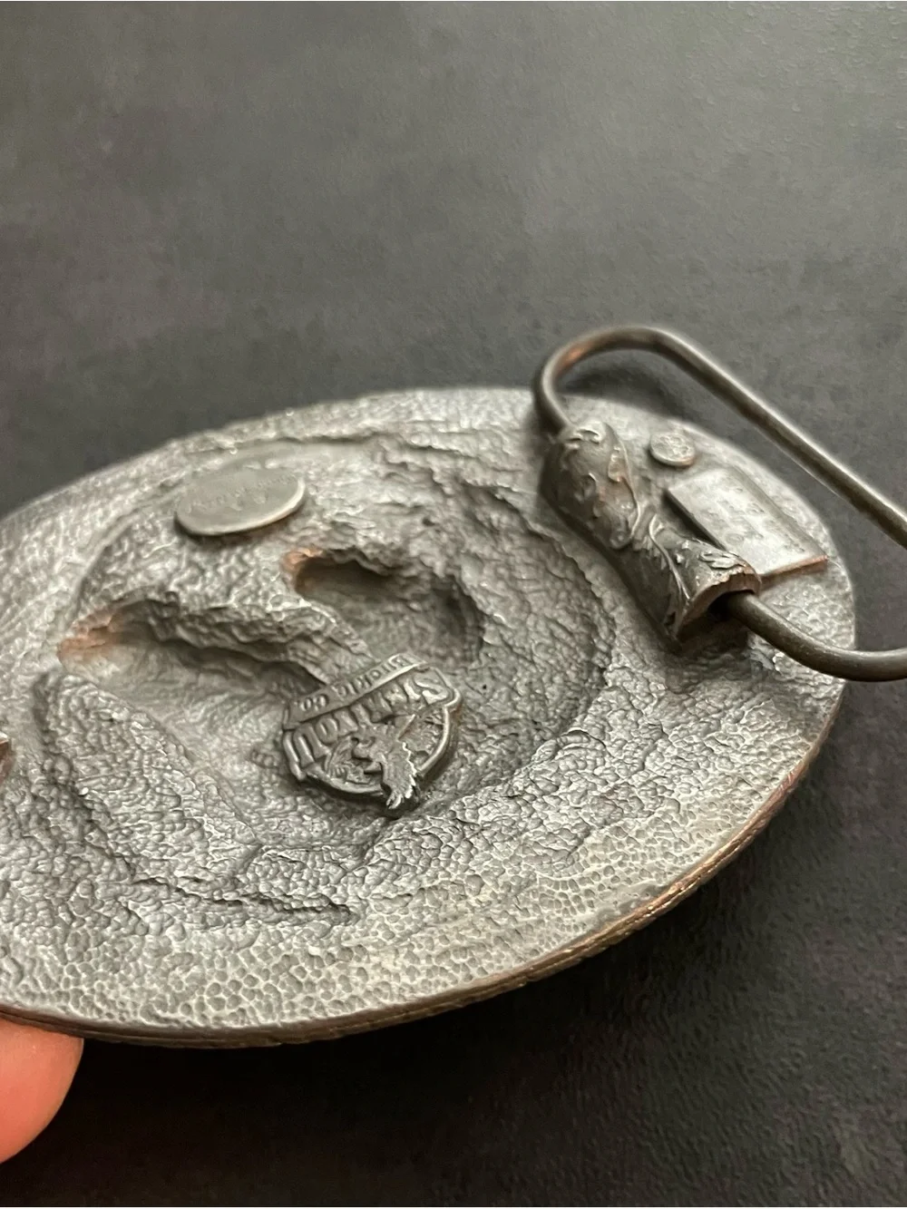 Vintage rare 1991 horse belt buckle for men or women